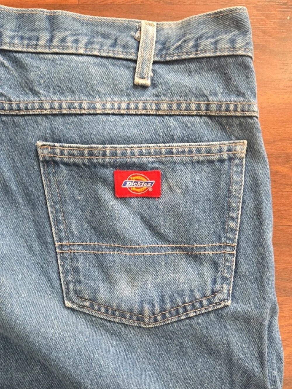 Dickies Men's Relaxed Straight-Leg Blue Work Jeans